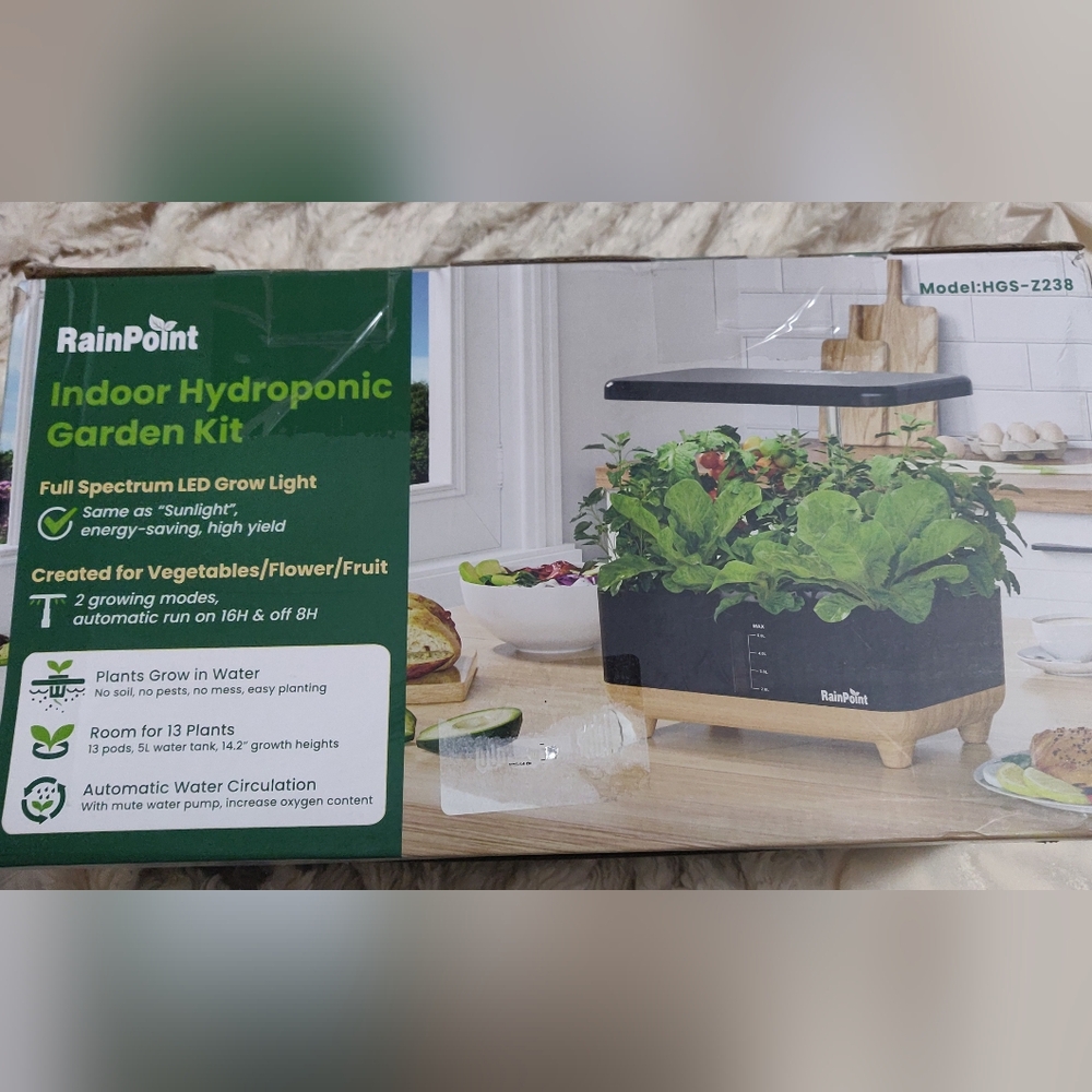 Rainpoint Hydroponic Indoor Vegetable And Herb Garden Planter - Picture 8 of 11